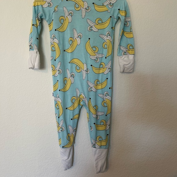 Little Sleepies Zipper Pajamas for Baby Boys & Baby Girls, Banana 3-6 - Picture 4 of 10
